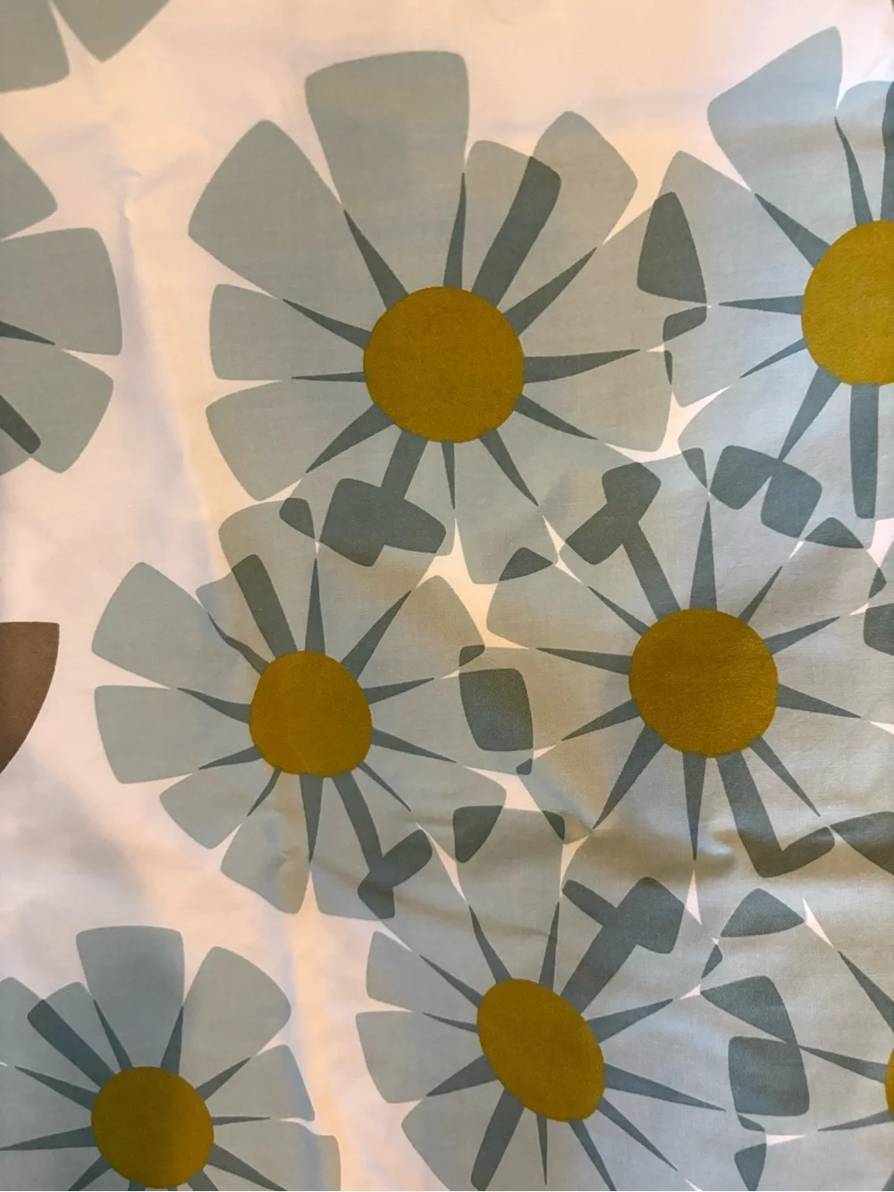 Orla Kiely Rhododendron Cerulian Blue Pair Floral Pillow Shams EUC